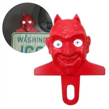 El Diablo Devil License Plate Topper - Cast Metal Painted Details El Diablo Devil License Plate Topper - Cast Metal Painted Details