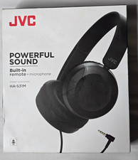 JVC Wired Over-Ear Headphones Powerful Sound Lightweight Black New Open Box