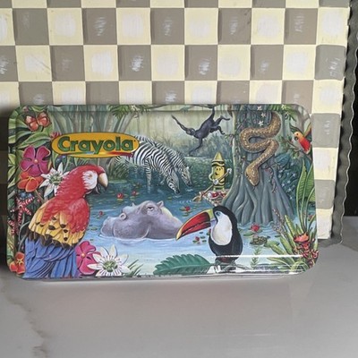 Crayola Discovery Series No. 1 Colorful Jungle Decorative Multicolor Tin Box
