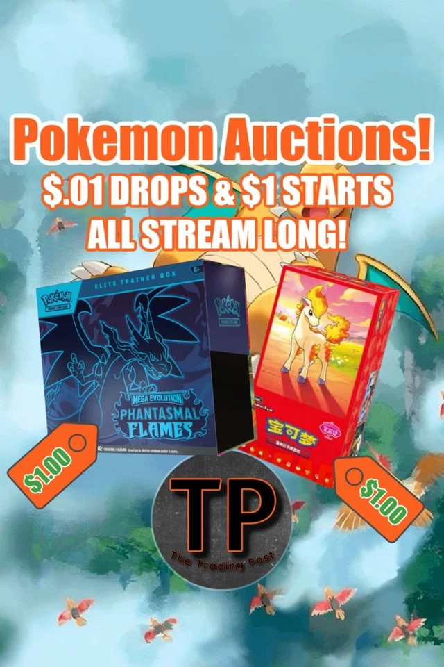 $1 Start Pokemon Auctions | Packs, Bundles, Boxes w/ Naomi & Jake