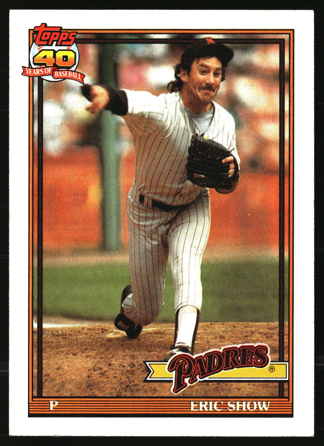 1991 Topps #613 Eric Show Desert Shield Free Shipping
