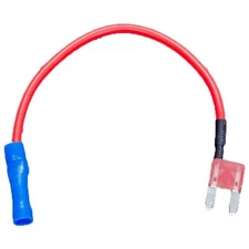 2PC OPTIFUSE ANM-W-10A-18R Automotive Fuse Tap, Mini Blade, 18 AWG, 32V, 10A