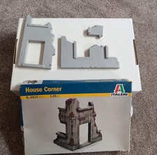1 35 Scale Italeri Corner Building Plastic Model Kit For Diorama