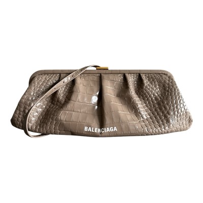 Balenciaga Clutch Tasche XS Croc Cloud Bag mit Umhängegurt