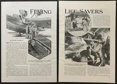Flying Life Boat General Aviation PJ 1933 pictorial Coast Guard Flying Acamar