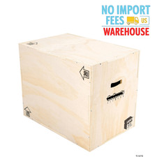 GoSp  rts Fitness Launch Box 3 in 1 Wood Plyo Jump Box Adjustable Height Exercise