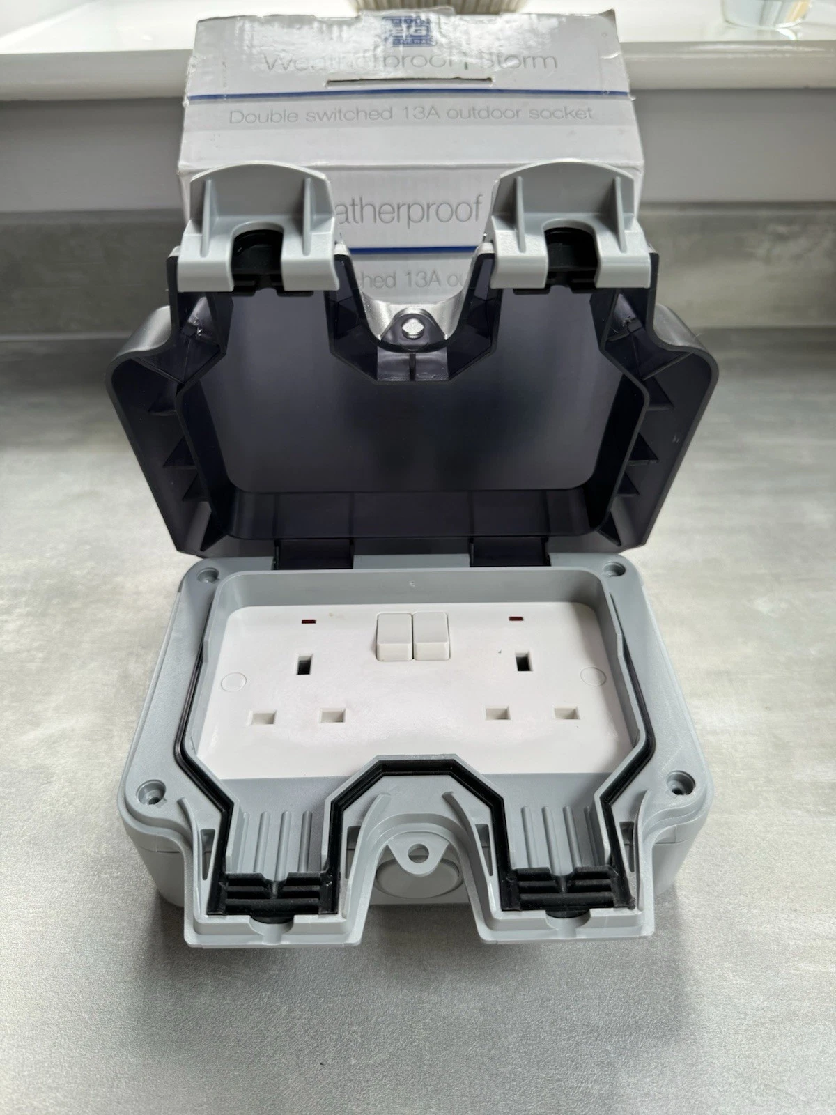 BG Weatherproof Storm Double Switched 13A Outdoor Socket IP66 WP22-XD Brand New 10