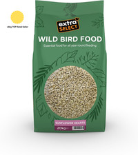 Sunflower Hearts Bird Food 20Kg - Husk-Free, Bakery Grade, Premium 2.84 per kilo