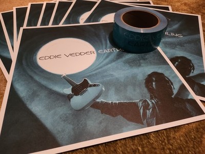 Eddie Vedder Earthlings RARE Promotional Packing Tape & Flat  pearl jam