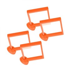4 Pcs 4.33"x4.33" Orange 3D Floating Display Case PE Display Holder for Jewelry