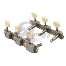 Sintonizadores de reliquias envejecidas HOSCO de Gotoh® con botones ovalados (3 en placa) - se adapta a Gibson®