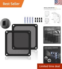 Washable 120mm PC Dust Filter with Magnetic Frame - 80 Mesh Nylon Construction