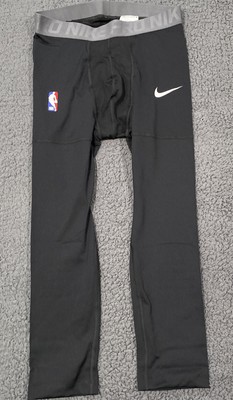 Nike Pro NBA Player Issue Medium Tall 3/4 Tights Pants Dri-FIT Black AT9764-010