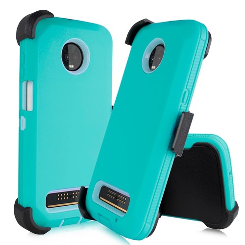 SPARPAKET + Für Motorola Moto Z3 Play/Z3 Holster Hülle mit integrierter Displayfolie - Bild 36 von 37