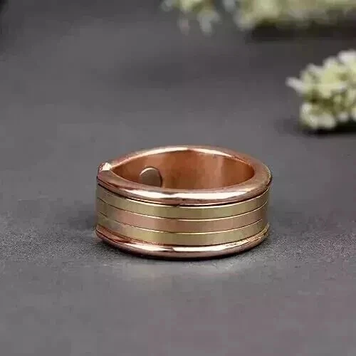 Rudra Centre Elegant Copper Magnetic Ring Stylish Healing and Wellness Accessory