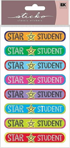 Sticko STAR STUDENT Repeat Metallic Stickers  - 8 pcs - Picture 1 of 3