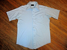vtg 70s 80s JC PENNEY ULTRESSA POLYESTER DRESS SHIRT Long Sleeve Mod Disco SMALL