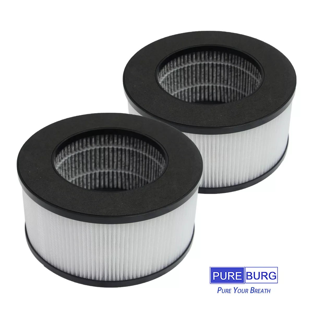 PUREBURG 2 Pack Replacement HEPA Filters Compatible with JINPUS
