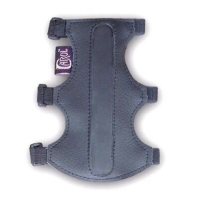 18cm LONG X 7cm WIDE CAROL TARGET ARCHERY ARM GUARD SUEDE LEATHER AG203B .