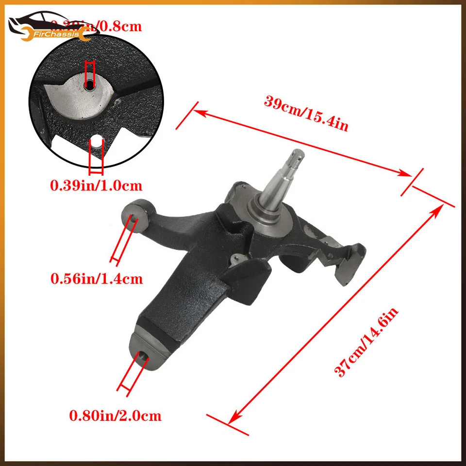 For GMC C1500 & Chevrolet C1500 88-98 & Chevrolet Tahoe 4" Lift Lifting Spindles - Image 4 of 4