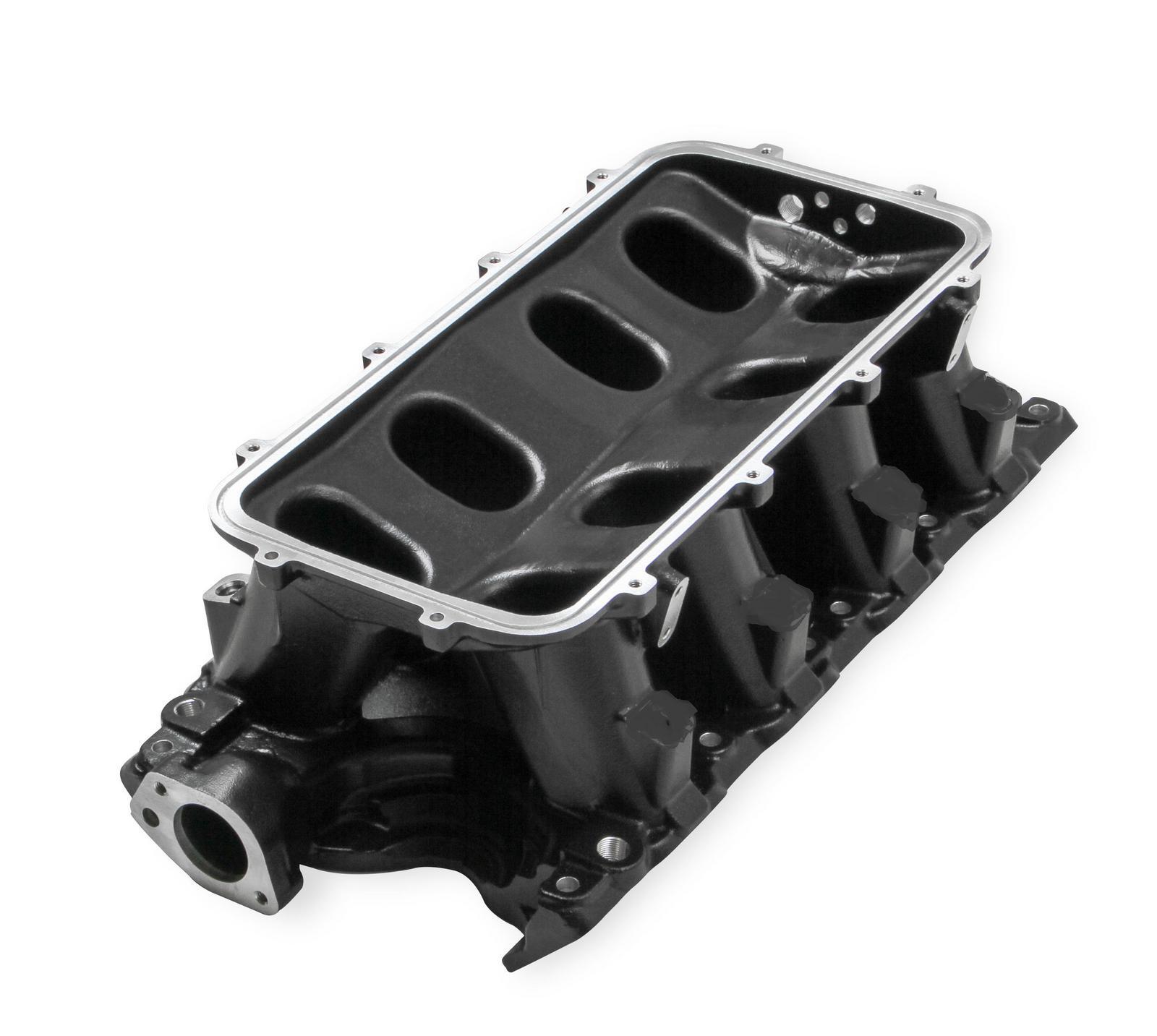 Holley Black 351W Hi-Ram Intake Manifold for Ford Carbureted Engines