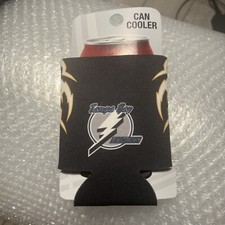 Tampa Bay Lightning Bolts Reverse Retro Beer Drink Can Holder Cooler Koozie