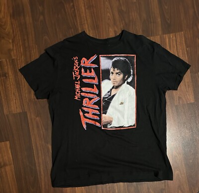 Original Michael Jackson Vintage Thriller T-Shirt Unisex Size XL 