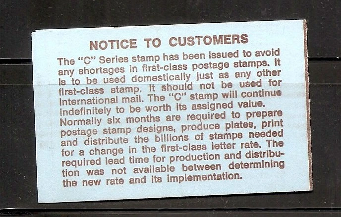 US SC # BK141 C Series . -Eagle- Complete Booklet. MNH - Image 2 of 3