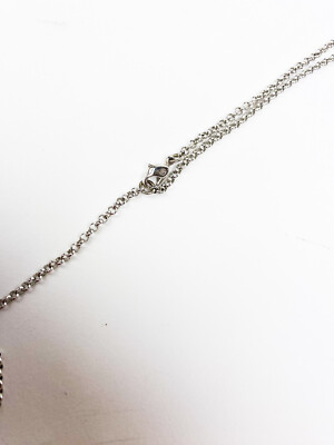 DIOR Teddy Bear Rhinestones Necklace Pendant Iced RARE Crystal