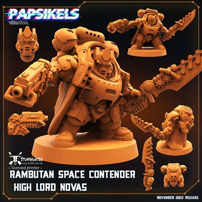Rambutan Space Contender High Lord Novas - Papsikels - Marine  28-32mm Sci-Fi