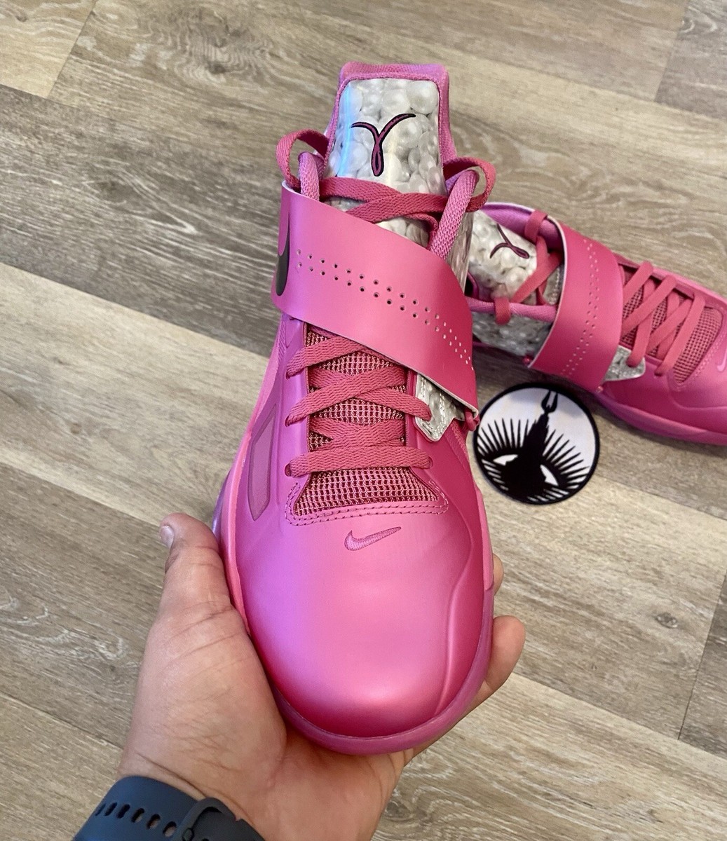 Nike KD 4 'Aunt Pearl' 2024 Pinkfire Black Silver HF9098-600 Men's