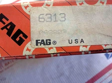 FAG 6313 SINGLE ROW DEEP GROOVE BALL BEARING Multiple Available - FREE Shipping