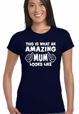 Unbranded Damen T-Shirt Baumwolle Crew Neck  ...
