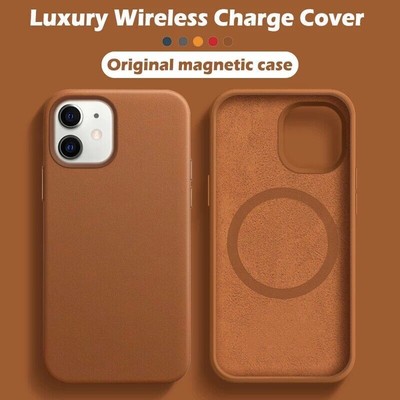 Für iPhone 15 14 13 Pro Luxus Magnetisch Mag Safe Schutzhülle Tasche Case