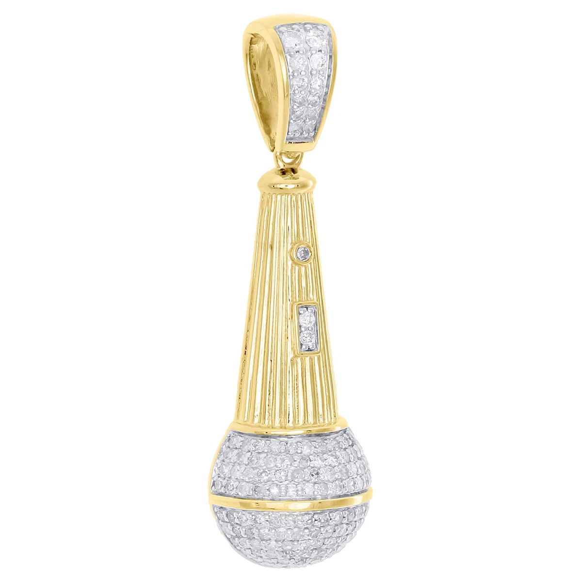 Diamond microphone pendant deals