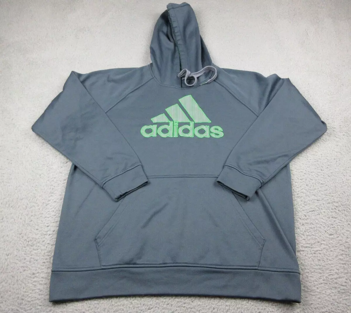 hogar Indefinido Durante ~ Adidas Sweater Mens Adult Extra Large Gray Green Outdoor Hoodie Sweatshirt  | eBay