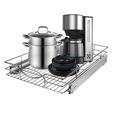 Pull Out Cabinet Organizer 11" W X 21" D Heavy Duty Kitchen Cabinet Pull Out She