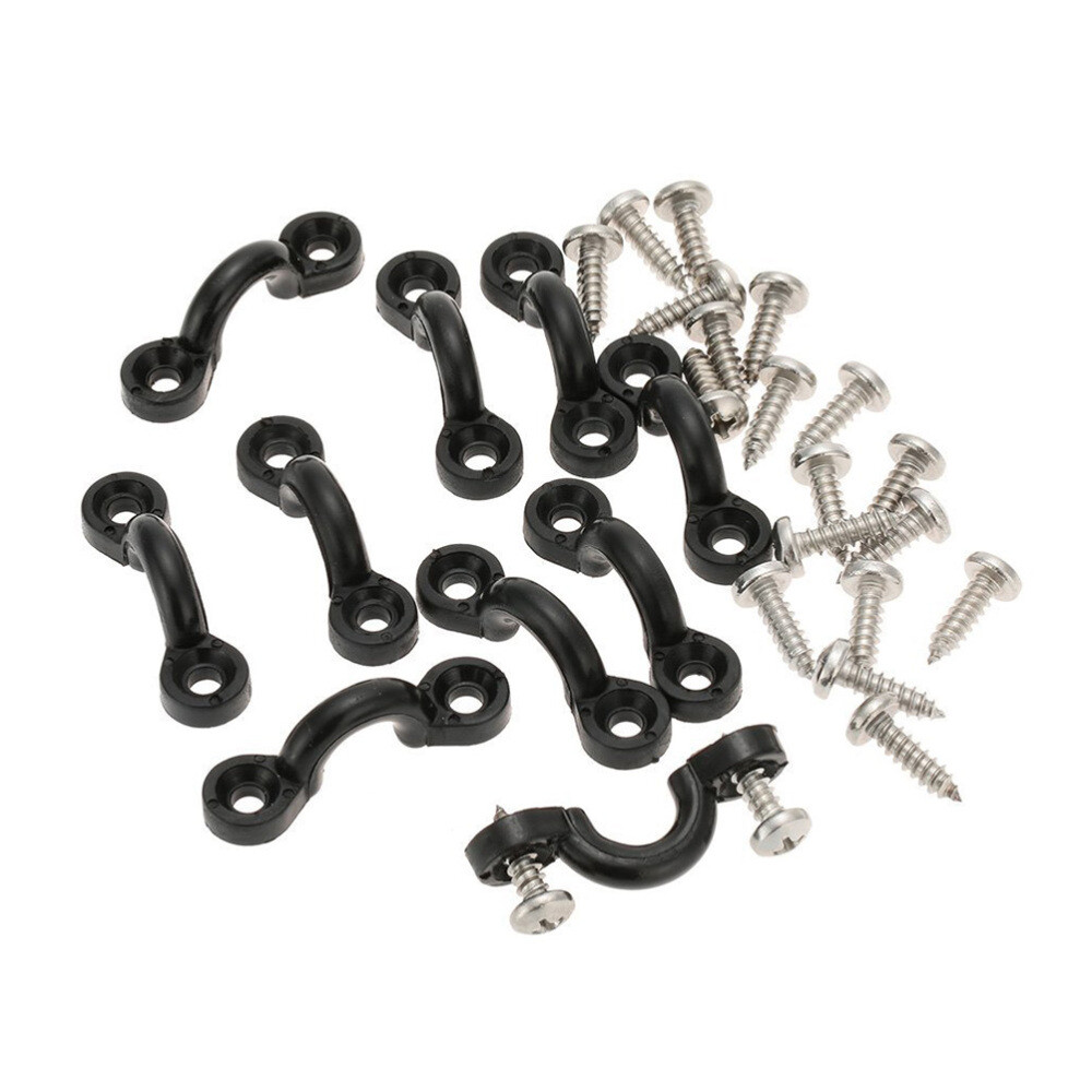 10 Pcs Kayak Rigging Accessories Eye Pads Tie down Deck Canoe
