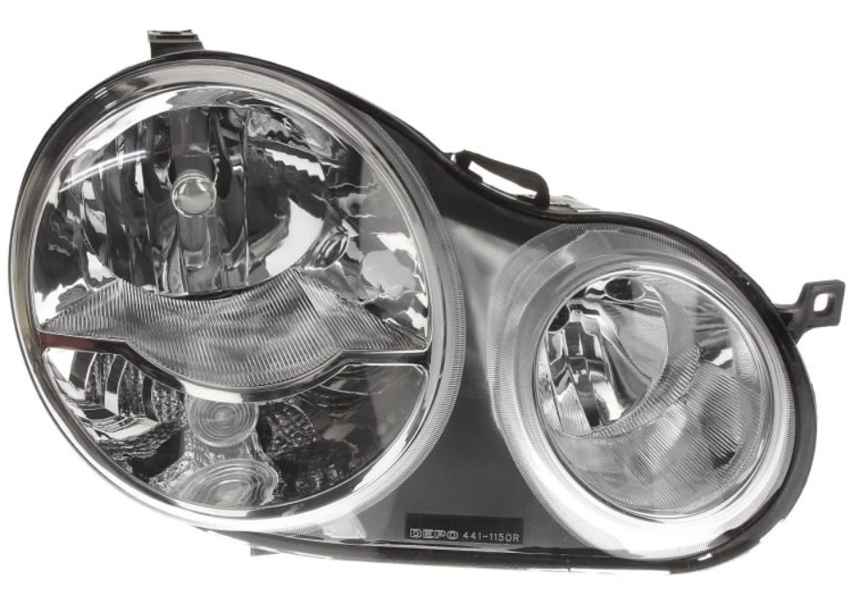 Phare avant droite pour VW Polo IV 9N optique électrique avec moteur H1 H7