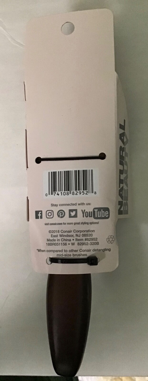 Conair Tangle Pro Detangler Normal / Thick Mini Paddle Brush New