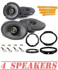 Front & Rear Door Speakers for 2015-2023 Ford F-150 F250 Infinity 2 Way Speakers