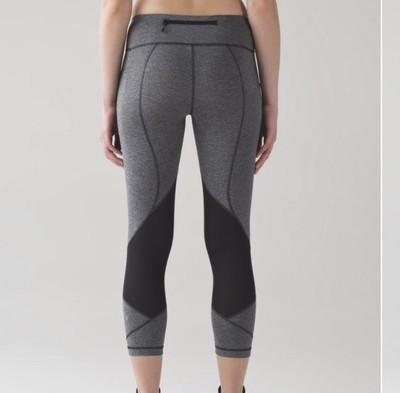 Lululemon Gray Pace Rival 22” Crop 