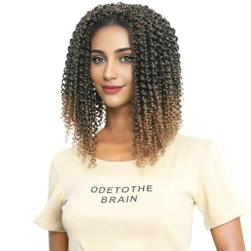 Passion Twist Hair 12 Inch 7 Packs Water Wave Crochet Passion 1B/27 12inch Hair - Picture 4 of 7