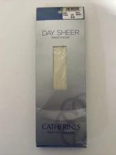 Catherines  Size A Day Sheer Pantyhose LINEN  1 Pair  180-230 lbs..  NEW