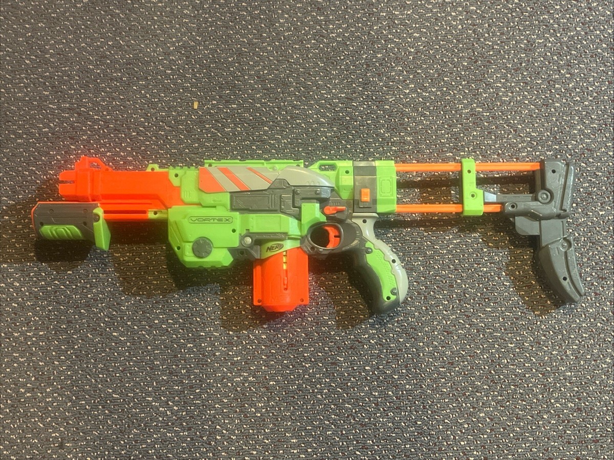 Nerf Vortex Praxis Disc Blaster Bundle w/ Stock, Clip, Discs