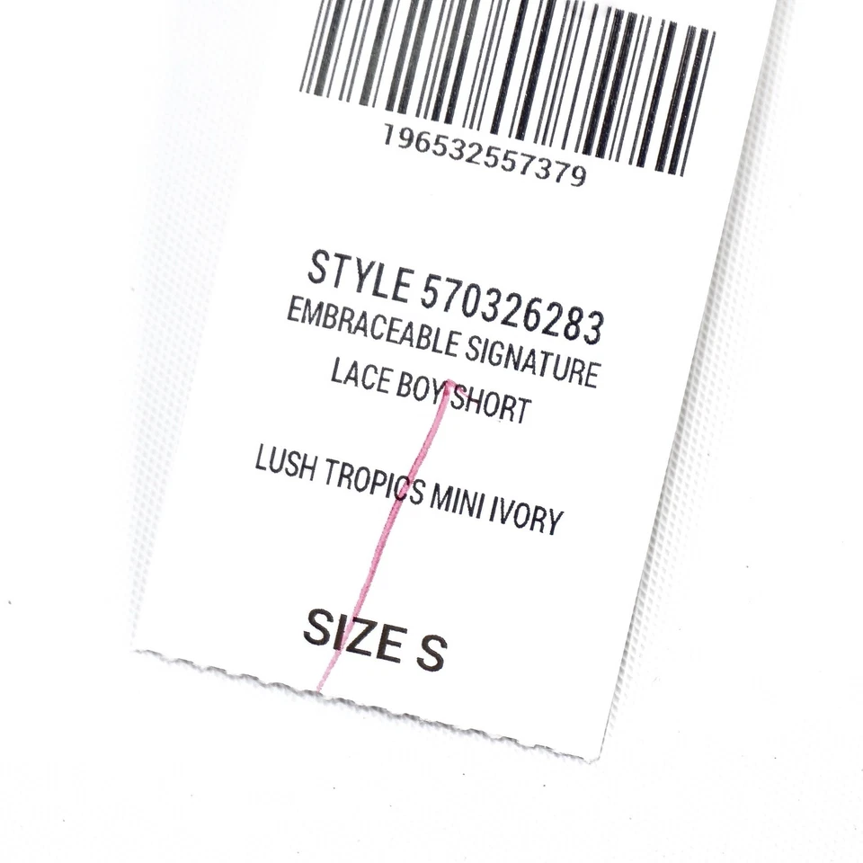 Pantalón Corto Soma Intimates Abrazable Firma Encaje Niño ~ Lush Tropics Mini Marfil ~ Foto 4 de 4