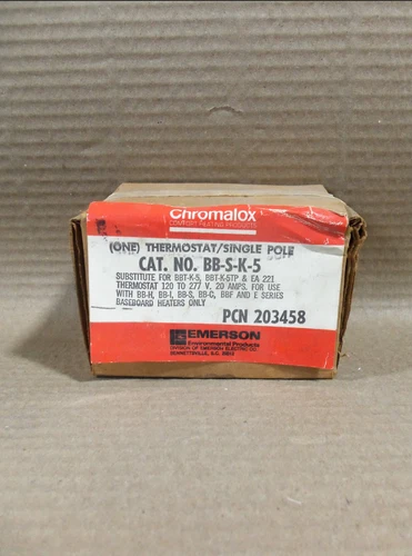 NEW CHROMALOX EMERSON BB-S-K-5 PCN203458 Thermostat Single Pole AK
