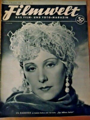 FILMWELT 44 - 1935 Lil Dagover Gustav Gründgens Schoenhals Garbo P. Voss Albers
