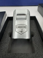 Lotus Brawn T7 Table Top Quad Cigar Torch Lighter - Chrome - Camacho - New