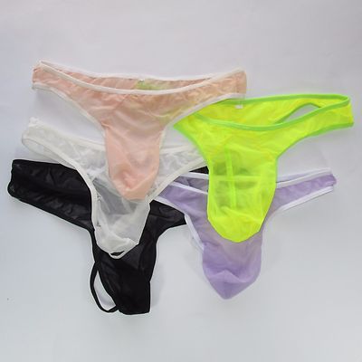 N3012 MENs T-BACK THONG MESH SEMI C-THRU HOT SEXY